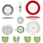 30tlg Kombiservice VARIANT TRIO für 6 Personen aus Porzellan_Bild_5