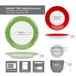 30tlg Kombiservice VARIANT TRIO für 6 Personen aus Porzellan_Bild_8