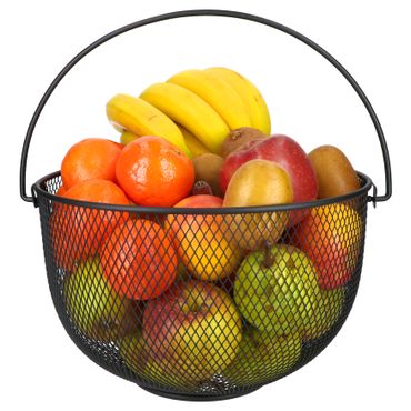 Justinus LifeStyle Obstkorb Ø 30cm schwarz mit Henkel - 457-120_Bild_1