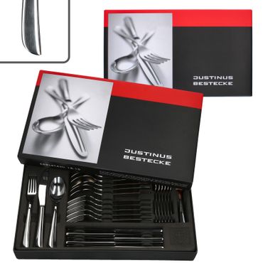 60tlg. Justinus Twist Komplett-Besteckset für 12 Personen - 630-480