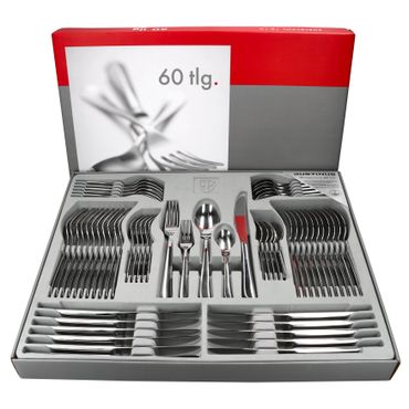 60tlg. Justinus Twist Komplett-Besteckset für 12 Personen - 630-480_Bild_1
