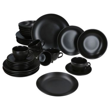 30tlg Kombiservice Panther matt schwarz für 6 Personen - 161947 + 161948 + 161949 + 161951 + 161952_Bild_1