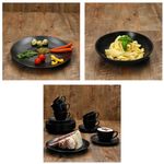 30tlg Kombiservice Panther matt schwarz für 6 Personen - 161947 + 161948 + 161949 + 161951 + 161952_Bild_2