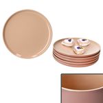 6er Set Jasper Puder Kuchenteller aus Steingut - 414509_Bild_1