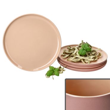 4er Set Jasper Puder Speiseteller aus Steingut - 414516_Bild_1