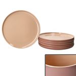 6er Set Jasper Puder Speiseteller aus Steingut - 414516_Bild_2