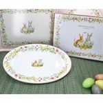 HAPPY EASTER Servierplatte oval aus Porzellan – R1316_Bild_2