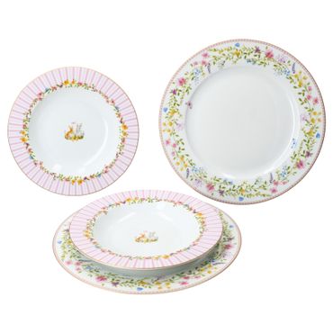 4tlg Tafelservice HAPPY EASTER für 2 Personen aus Porzellan – 2x R0942 & 2x R0943_Bild_1