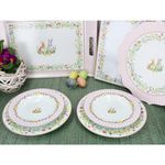 4tlg Tafelservice HAPPY EASTER für 2 Personen aus Porzellan – 2x R0942 & 2x R0943_Bild_2