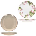 12tlg Frühstücksset OSSIA Exotic Tearose SAND für 4 Personen aus Steingut - 582760_Bild_4