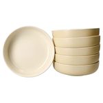 6er Set Jasper Vanille Suppenteller aus Steingut - 403602_Bild_2