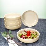 6er Set Jasper Vanille Suppenteller aus Steingut - 403602_Bild_3