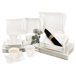 30tlg. Kombiservice IVORY Porzellan für 6 Personen_Bild_1