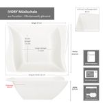 6er Set Müslischale IVORY aus Porzellan für 6 Personen_Bild_6