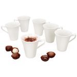 6er Set Kaffeebecher IVORY aus Porzellan für 6 Personen_Bild_1