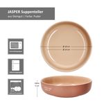 6er Set Jasper Puder Suppenteller aus Steingut - 414547_Bild_5