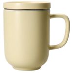 2er Set Jasper Vanille Teebecher mit Deckel & Sieb aus Steingut - 406917_Bild_5