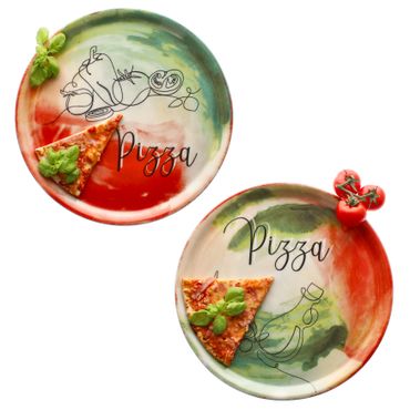 2er Set Pizzateller GEMÜSE & ÖL 31cm - ZOR_OL_Bild_1