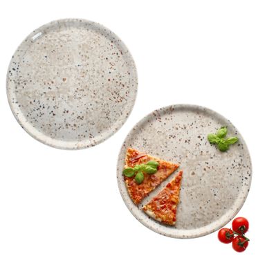 2er Set Pizzateller STONE DROPS 33cm - ZDRO_Bild_1