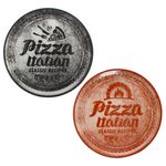 2er Set Pizzateller ROT & SCHWARZ 31cm - 1x ZREC02 & 1x ZREC04_Bild_2