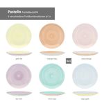 18tlg Tellerset PASTELLO bunt für 6 Personen aus Steingut - 24327144_Bild_3
