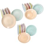 18tlg Tellerset PASTELLO bunt für 6 Personen aus Steingut - 24327144_Bild_5