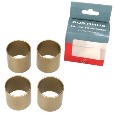 Justinus LifeStyle 4er Set Serviettenringe aus Edelstahl gold – 475-120_Bild_1