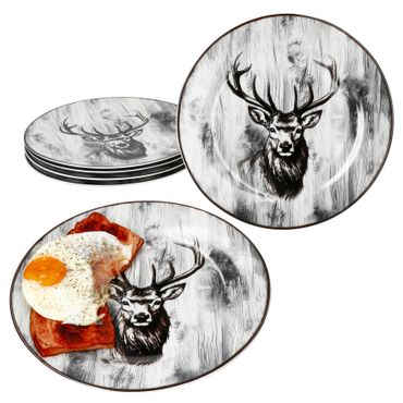 6er Set Speiseteller ALOIS Porzellan für 6 Personen_Bild_1