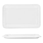 6er Set PUR Pappteller klein rechteckig aus Porzellan weiß - 24302118_Bild_4