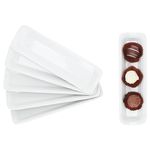 6er Set PUR Pappteller groß länglich aus Porzellan weiß - 24302112_Bild_1