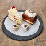 6er Set Schieferplatte rund 30cm Schwarz - 23464626_Bild_3