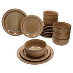 18tlg Tellerset BISTRO braun für 6 Personen aus Steingut – 24327370_Bild_2