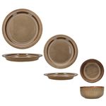 18tlg Tellerset BISTRO braun für 6 Personen aus Steingut – 24327370_Bild_4
