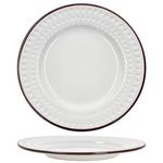 6er Set ROME Weiß & Blau Kuchenteller für 6 Personen aus Steingut - 3x 24323280 & 3x 24232356_Bild_5