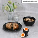 4er Set NERO Eierbecher aus Steingut - 24320072_Bild_4