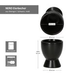 4er Set NERO Eierbecher aus Steingut - 24320072_Bild_7