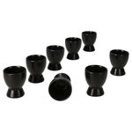 8er Set NERO Eierbecher aus Steingut - 24320072_Bild_3