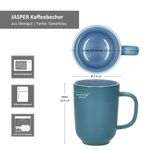 6er Set Jasper Ozeanblau Kaffeebecher aus Steingut - 414271_Bild_7