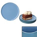 4er Set Jasper Ozeanblau Kuchenteller aus Steingut - 414356_Bild_1