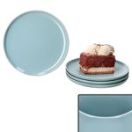 4er Set Jasper Graublau Kuchenteller aus Steingut - 414165_Bild_1