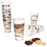 6er Set CANDY Latte Macchiato Gläser mit Schrift-Dekor 380ml_Bild_6