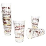 6er Set CANDY Latte Macchiato Gläser mit Schrift-Dekor 380ml_Bild_7