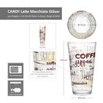 6er Set CANDY Latte Macchiato Gläser mit Schrift-Dekor 380ml_Bild_4