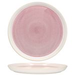6er Set REACTIVE GLAZE PARIS Speiseteller Creme & Pink aus Steingut_Bild_4