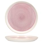 6er Set REACTIVE GLAZE PARIS Kuchenteller Creme & Pink aus Steingut_Bild_4