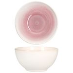 6er Set REACTIVE GLAZE PARIS Müslischale 14cm Creme & Pink aus Steingut_Bild_4