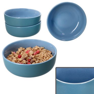 4er Set Jasper Ozeanblau Müslischalen aus Steingut - 414370_Bild_1