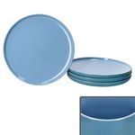 4er Set Jasper Ozeanblau Speiseteller aus Steingut - 414363_Bild_2