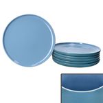 6er Set Jasper Ozeanblau Speiseteller aus Steingut - 414363_Bild_2