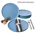 6er Set Jasper Ozeanblau Speiseteller aus Steingut - 414363_Bild_5